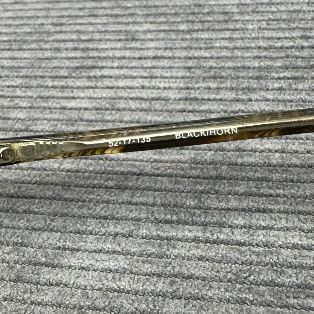 Bulova Newport Black Horn Cat Eye Eyeglasses‎ Frames 52-17-135 NEWPORT BKHRN